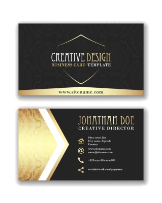 Creative Business Card Template PNG Image