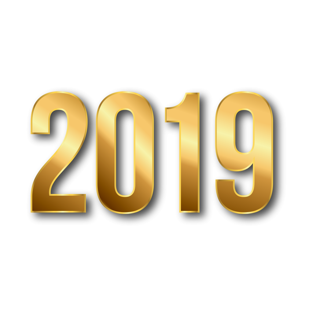 2019 Happy New Year PNG – Transparent Background
