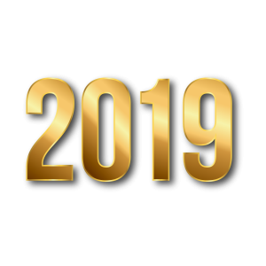 2019 Happy New Year PNG – Transparent Background 14
