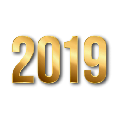2019 Happy New Year PNG – Transparent Background