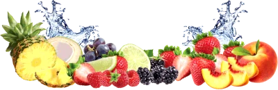 Fresh Fruit Splash in Water Free PNG