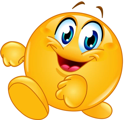 Happy Running Smiley Emoji Free PNG