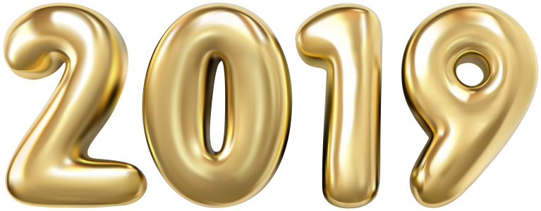 2019 Happy New Year PNG – Transparent Background 15