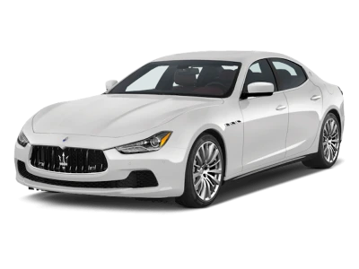 Maserati Ghibli White Luxury Car Free PNG
