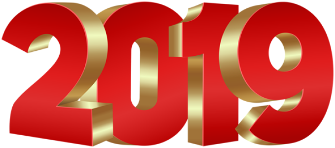 2019 Happy New Year PNG – Transparent Background 18