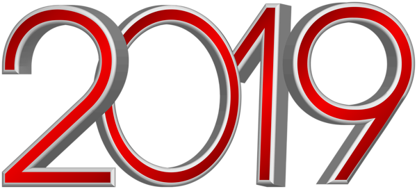2019 Happy New Year PNG – Transparent Background 19
