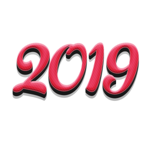2019 Happy New Year PNG – Transparent Background 20