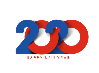 2020 Happy New Year PNG – Transparent Background 3
