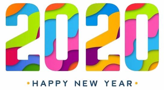 2020 Happy New Year PNG – Transparent Background 6