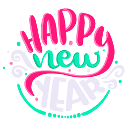2020 Happy New Year PNG – Transparent Background 7