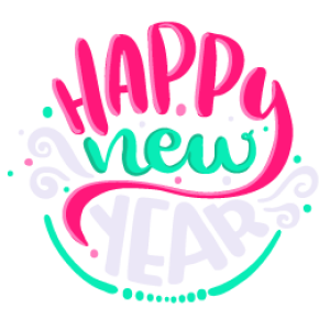 2020 Happy New Year PNG – Transparent Background 7