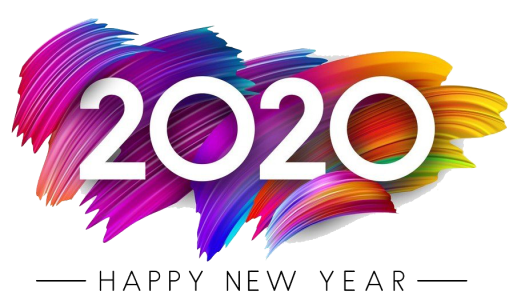 2020 Happy New Year PNG – Transparent Background 8