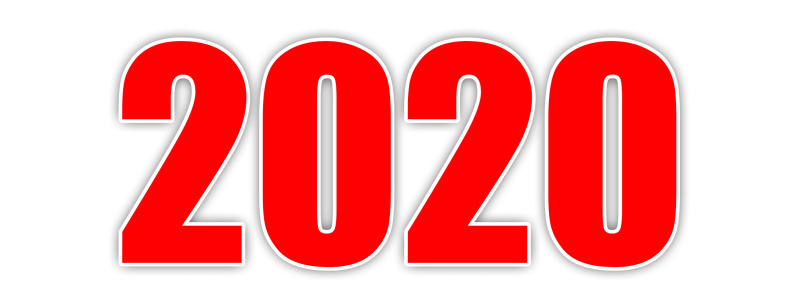 2020 Happy New Year PNG – Transparent Background 14