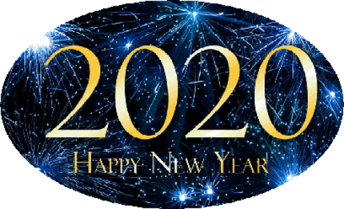 2020 Happy New Year PNG – Transparent Background 18