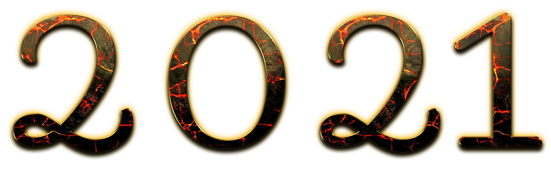 2021 Happy New Year PNG – Transparent Background 5