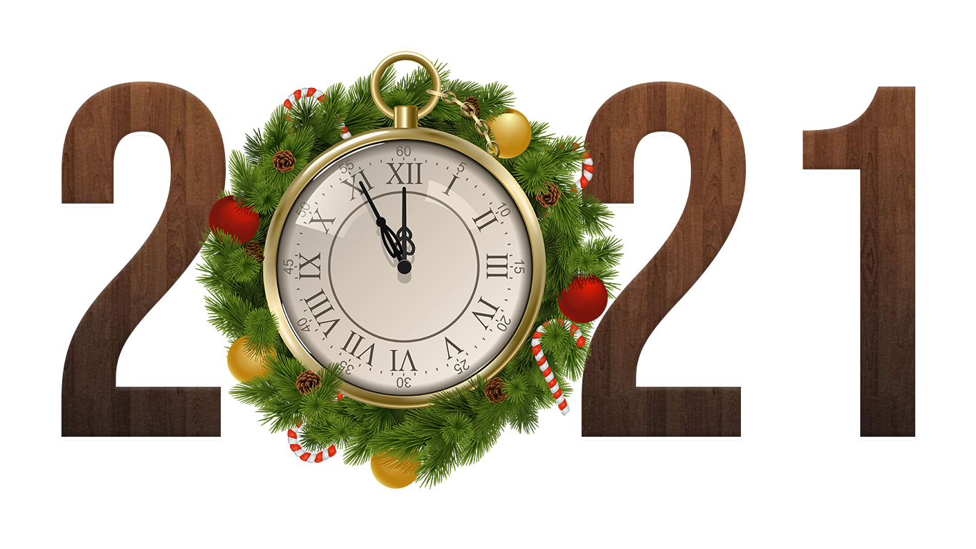 2021 Happy New Year PNG – Transparent Background 8