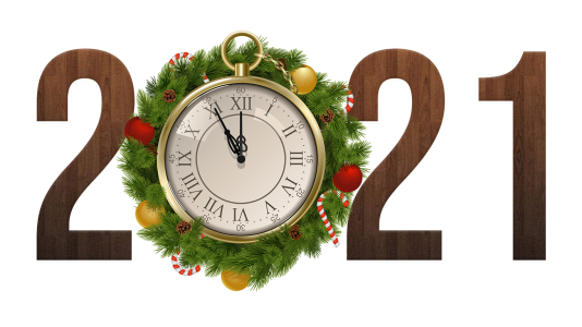2021 Happy New Year PNG – Transparent Background 8