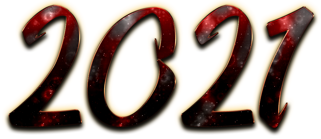 2021 Happy New Year PNG – Transparent Background 9