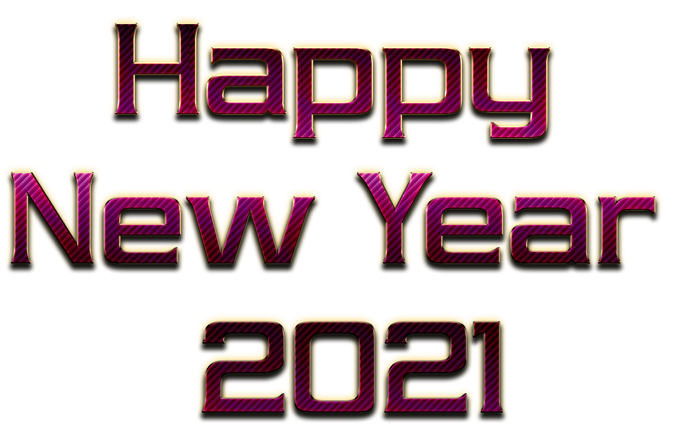 2021 Happy New Year PNG – Transparent Background 11