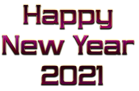 2021 Happy New Year PNG – Transparent Background 11