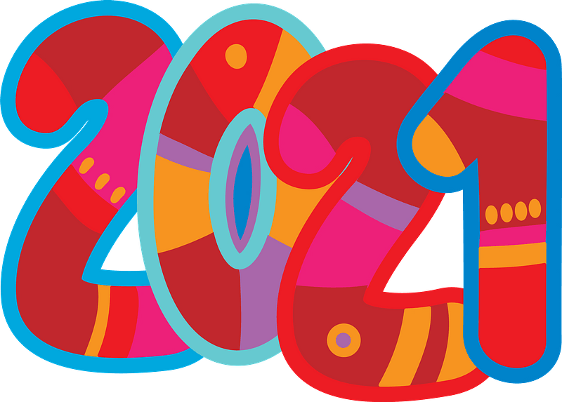 2021 Happy New Year PNG – Transparent Background