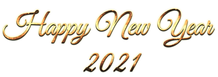 2021 Happy New Year PNG – Transparent Background 19