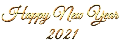 2021 Happy New Year PNG – Transparent Background