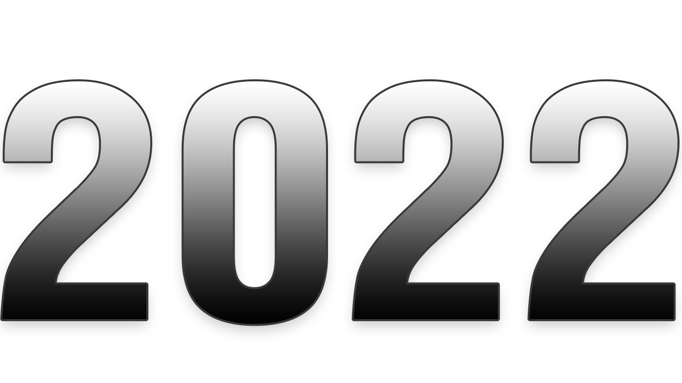 2022 Happy New Year PNG – Transparent Background 12