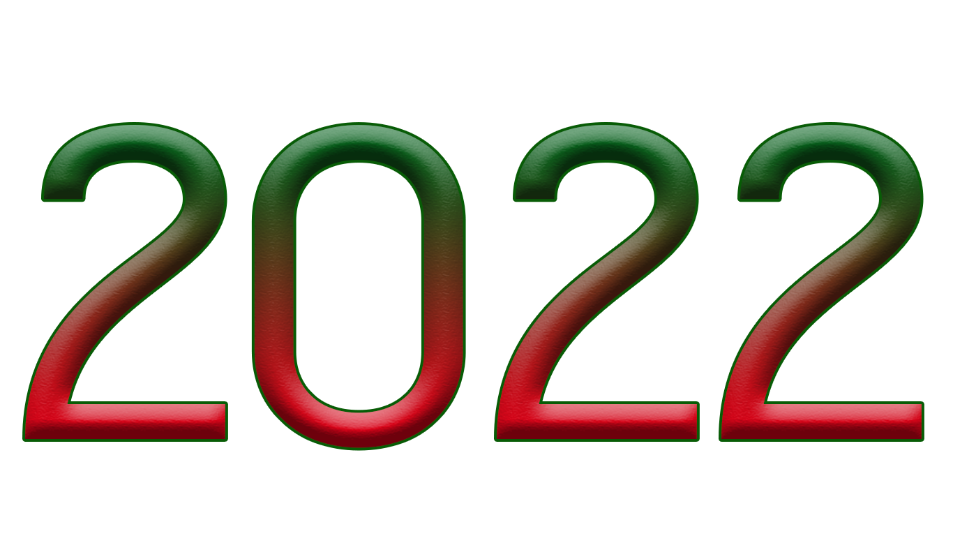 2022 Happy New Year PNG – Transparent Background 13