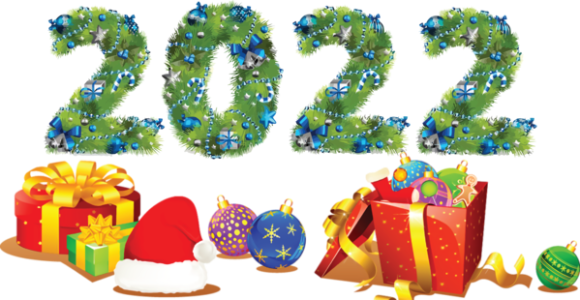 2022 Happy New Year PNG – Transparent Background 17