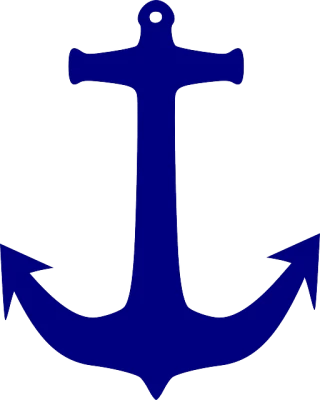 Nautical Anchor PNG – Simple Design