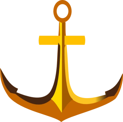 Nautical Anchor PNG – Simple Design
