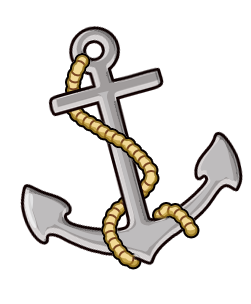 Nautical Anchor PNG – Simple Design