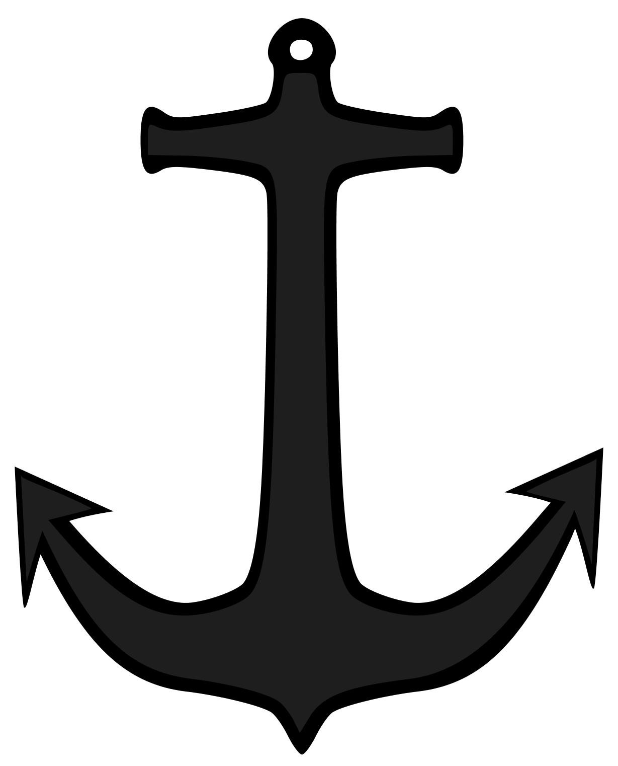 Nautical Anchor PNG – Simple Design