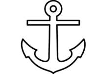 Anchor Clipart PNG – Transparent Background 13