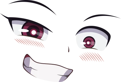 Anime Face PNG – Transparent Background