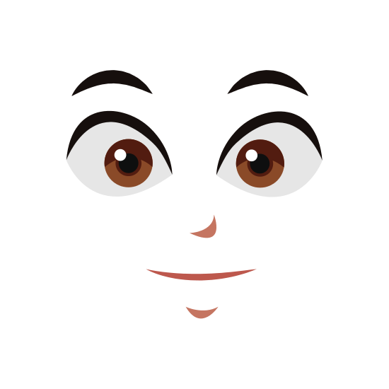Anime Face PNG – Transparent Background 2
