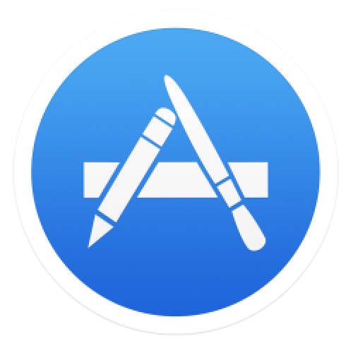 Apple App Store & Mac App Store Logo PNG – Transparent Background 3