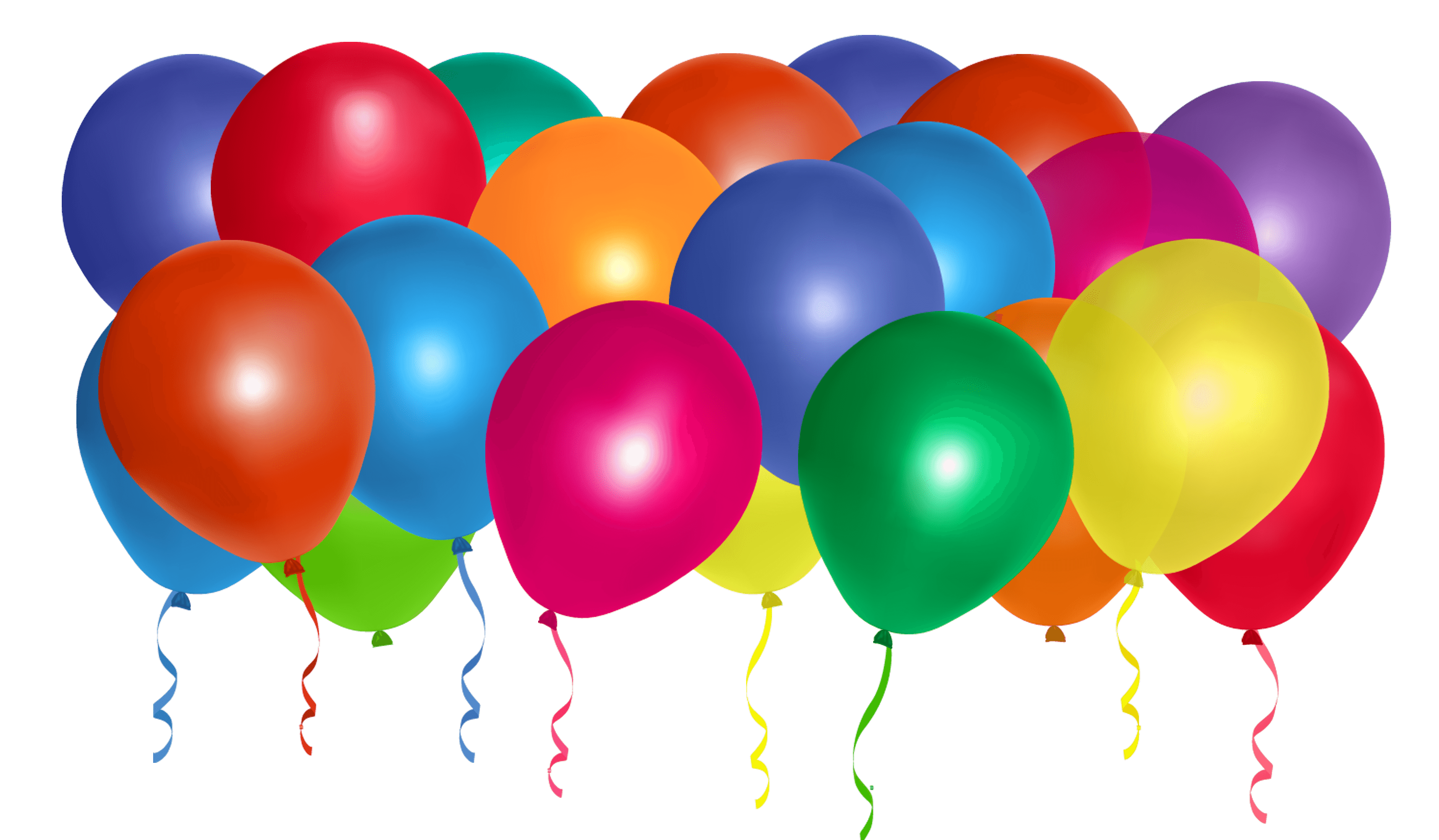 Colorful Balloons PNG Image – High Quality