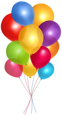 Colorful Balloons PNG Image – High Quality
