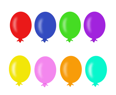 Colorful Balloons PNG Image – High Quality