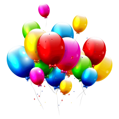 Colorful Balloons PNG Image – High Quality