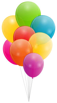 Balloons PNG – Transparent Background