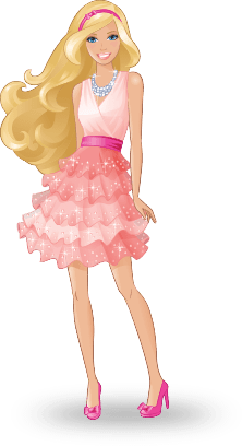 Barbie Clipart PNG – Transparent Background 10
