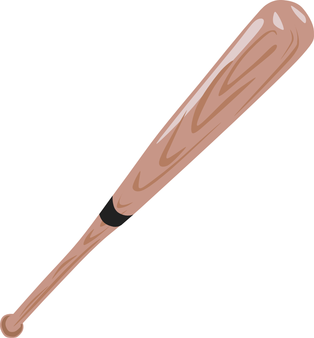 Baseball Bat Clipart PNG – Transparent Background 4