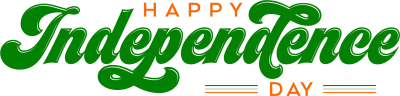 Happy Independence Day – Transparent PNG