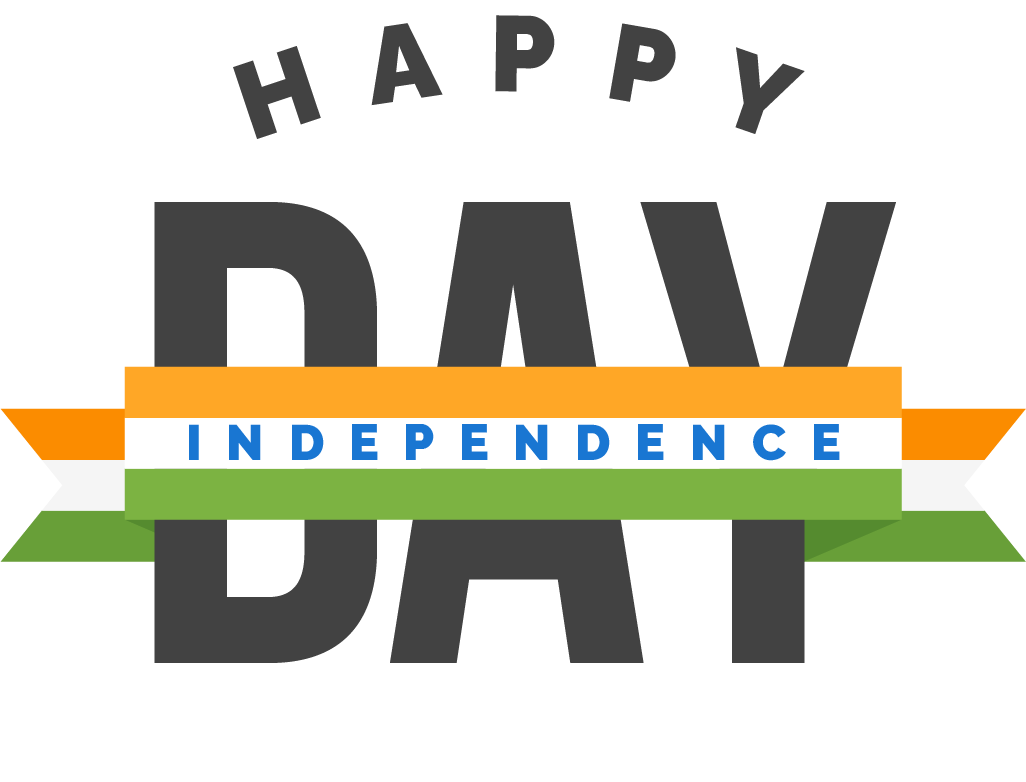 Happy Independence Day – Transparent PNG