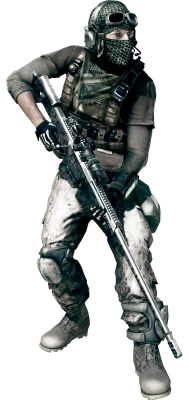Battlefield Soldier PNG – Transparent Background