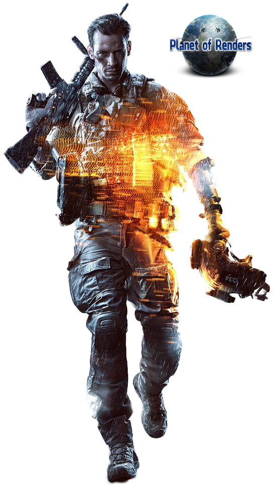 Battlefield Soldier PNG – Transparent Background 11
