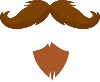 Beard Clipart PNG – Stylish Facial Hair Illustrations